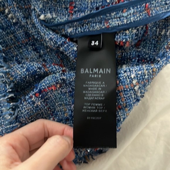 Balmain tweed tank top, size 34 - Picture 4 of 7